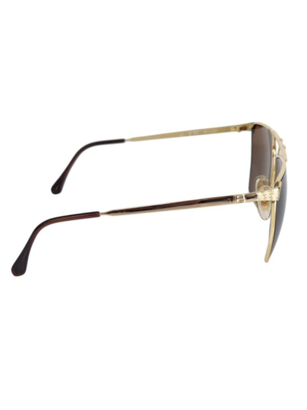 LAURA BIAGIOTTI Gold & Brown Sunglasses 58 mm - Picture 3 of 9